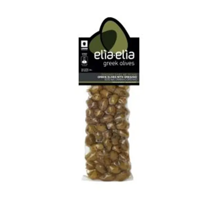 Ladas Groene olijven met oregano 200 gr - Afbeelding 1