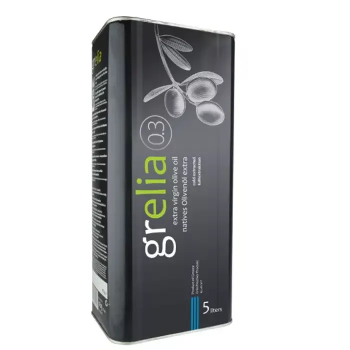 Grelia Extra Virgin Olijfolie Kreta 0,3% 5 lit tin - Afbeelding 1