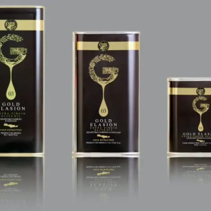 Gold Elasion tin 5 lit Elasion Extra Virgin Olijfolie 5 lit - Afbeelding 1