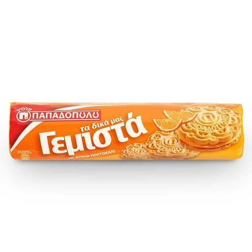 Papadopoulou-Gemista-Biscuits-Orange-200g_2048x Papadopoulou Gemista sinaasappel 200 gr - Afbeelding 1