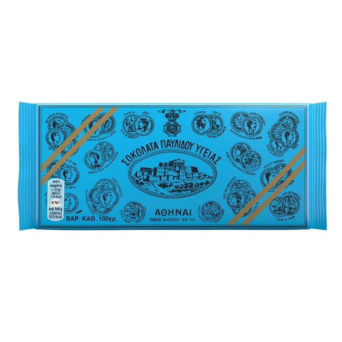 pavlidis-pure-chocolade-100-gr Pavlidis pure chocolade classic 100 gr - Afbeelding 1