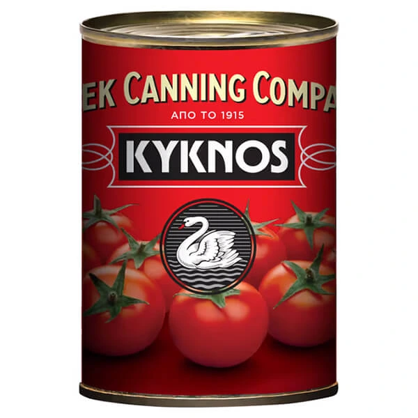 ΚΥΚΝΟΣ ΟΛΟΚΛΗΡΑ ΤΟΜΑΤΙΝΙΑ 400gr. Kyknos Gepelde Cherry Tomaten op sap 400 gr - Afbeelding 1
